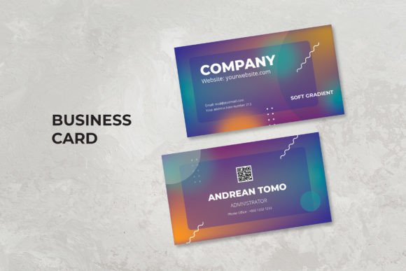 Business Card – Gradient Color Theme for Modern Branding