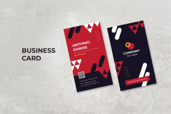 Business Card – Modern Red Theme