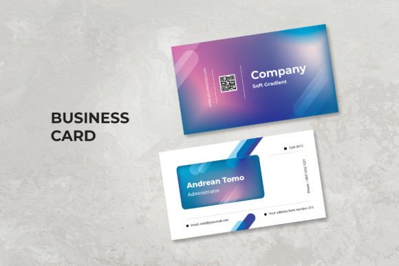 Business Card – New Gradient Color: Elevate Your Professional Identity