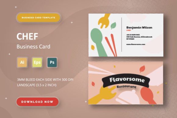 Chef - Business Card: A Modern Identity for Culinary Professionals