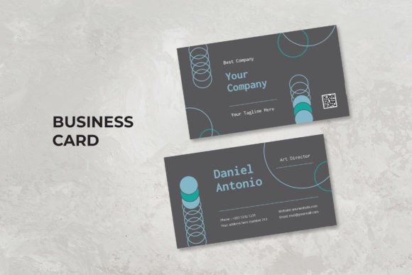 Elevate Your Professional Presence with the Business Card – Dark Spiral Theme