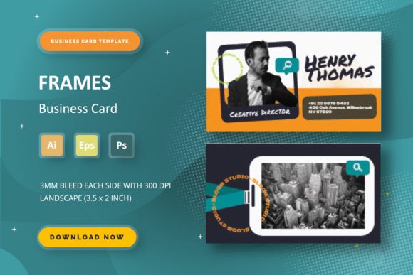Frames - Business Card: A Streamlined Template for Modern Professionals