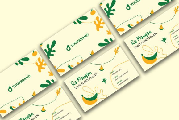 Fresh Food - Business Card: Modern Design for Real Impact