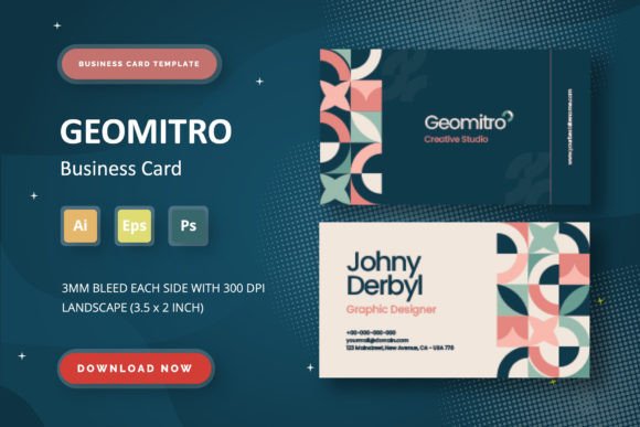 Geomitro - Business Card: Modern Design for Professionals