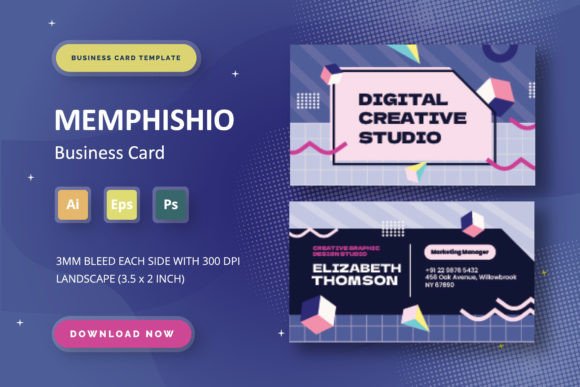 Memphishio - Business Card: Elevate Your Professional Identity with Modern Design