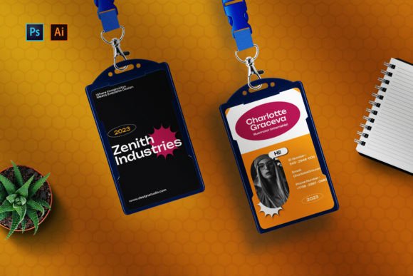 Minim Retro ID Card: A Modern Canvas for Professional Identity