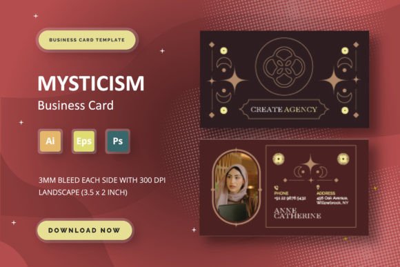 Mysticism - Business Card for Modern Professionals